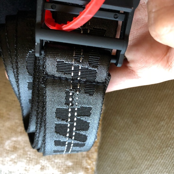 *RESTOCKED* Off-White Black Industrial Belt - Picture 6 of 8
